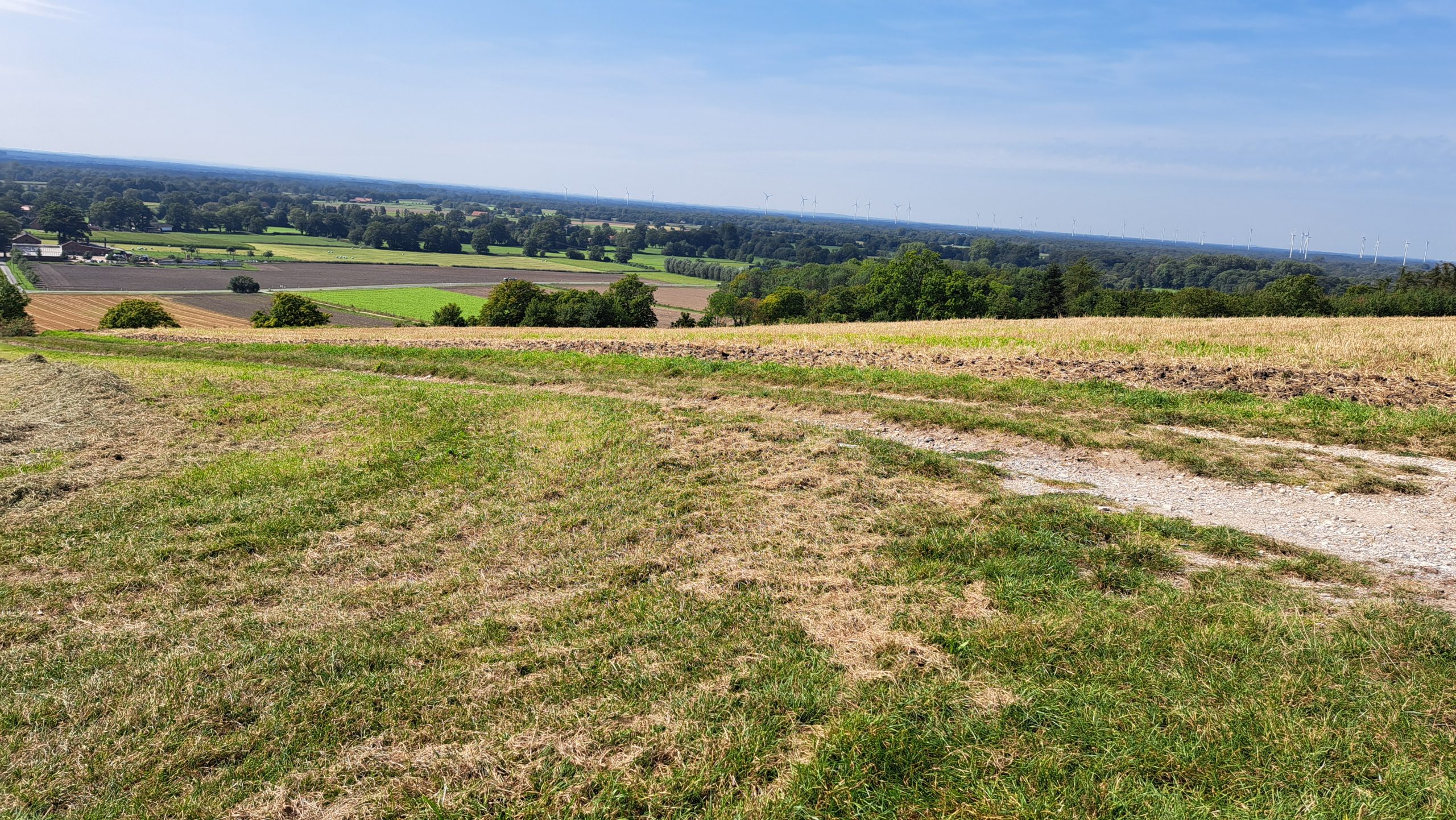 Panoramablick über die Felder bei Brochterbeck