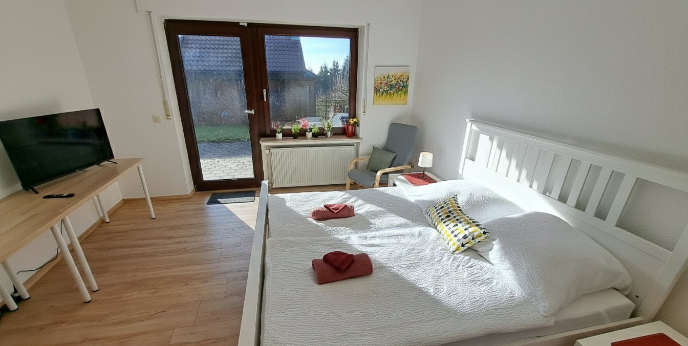 Schlafzimmer 2 — Ferienwohnung Brochterbeck, Teutoburger Wald